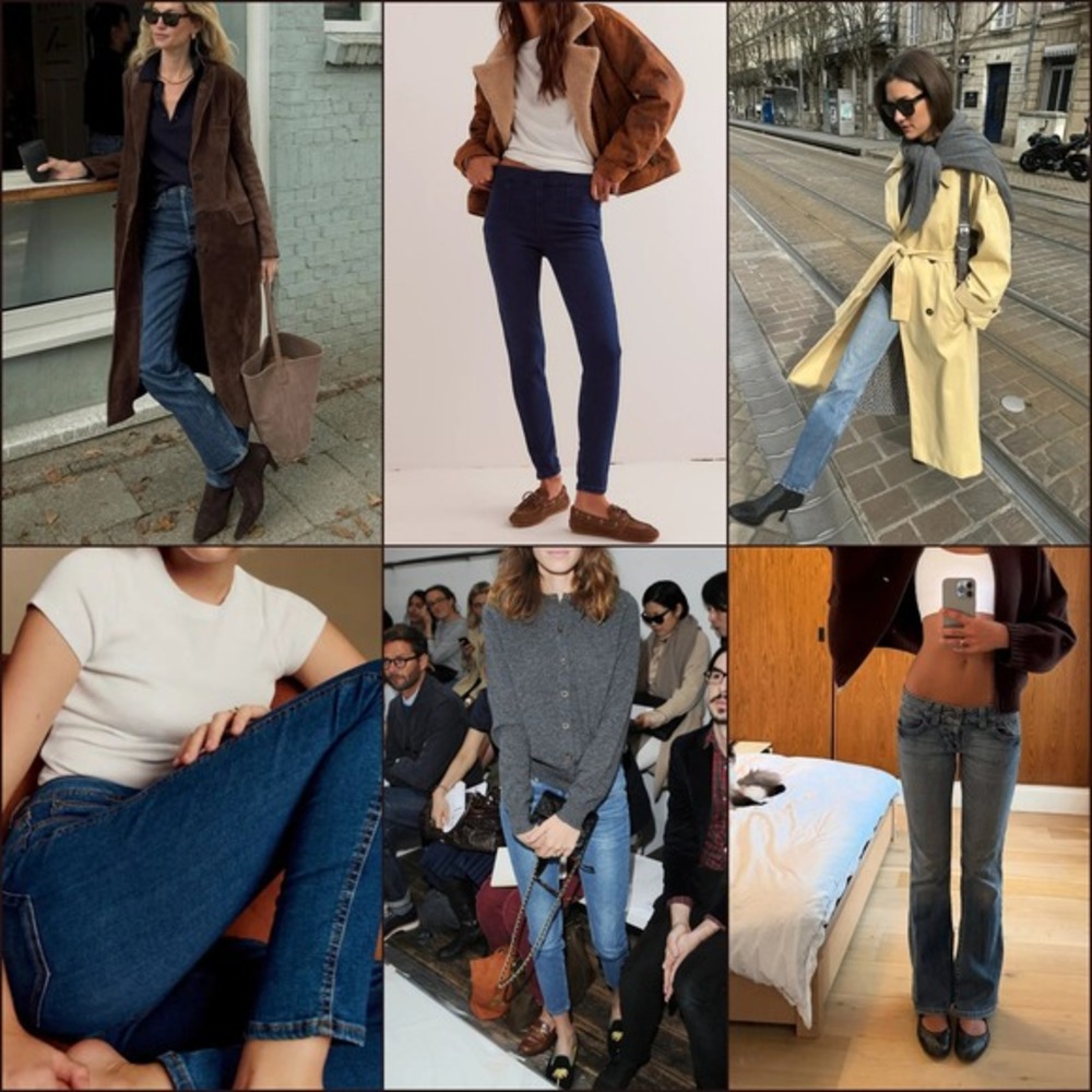 Y2K 00s 90s Low‎ Rise Jeggings Dark Blue Skinny Jeans 16 Flap Pockets Flattering - Picture 3 of 12